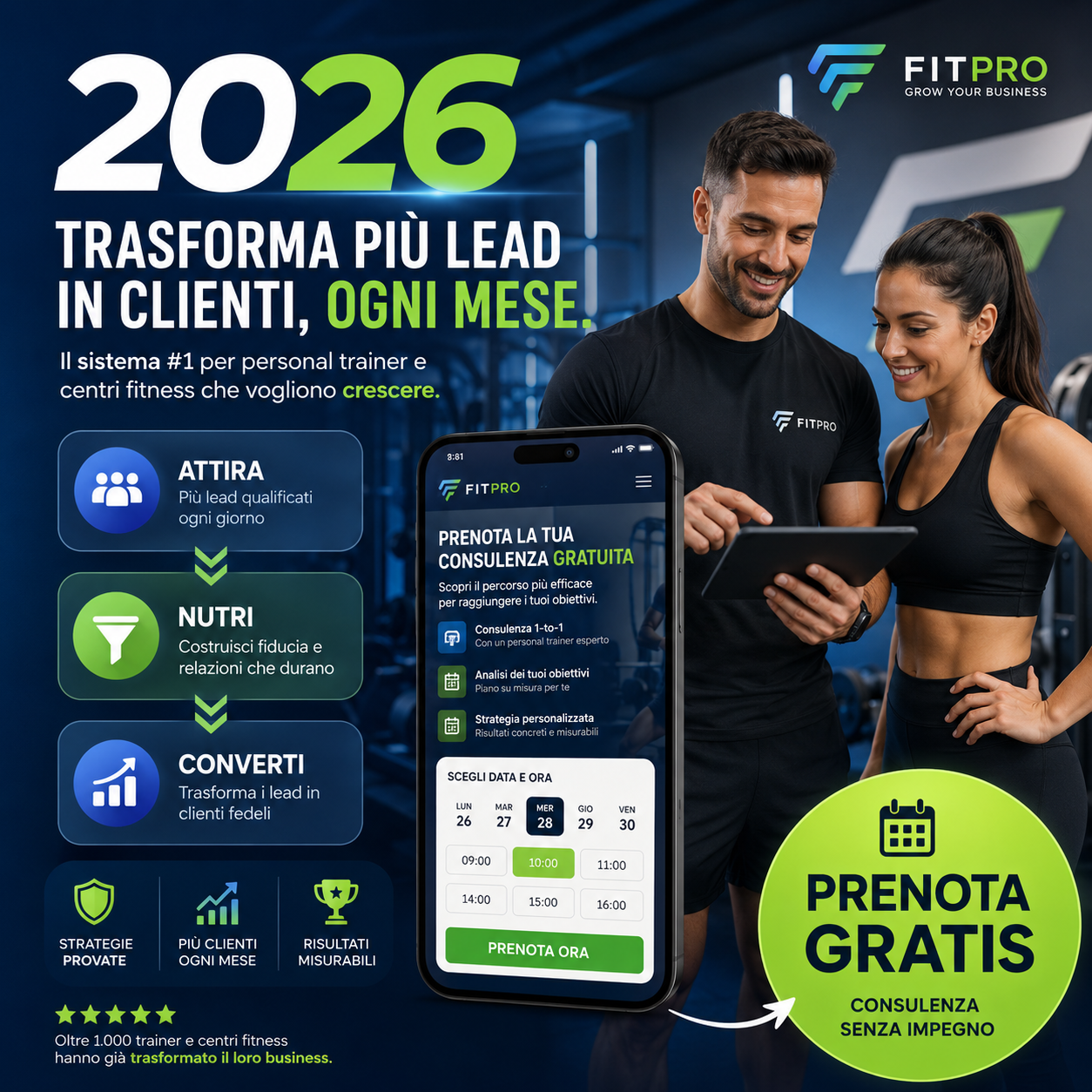 Lead generation personal trainer 2026: come riempire l’agenda senza vivere di passaparola